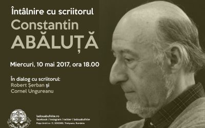 Întâlnire cu scriitorul Constantin Abăluță la Timișoara