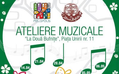 Ateliere muzicale interactive pentru copii la Librăria La Două Bufnițe