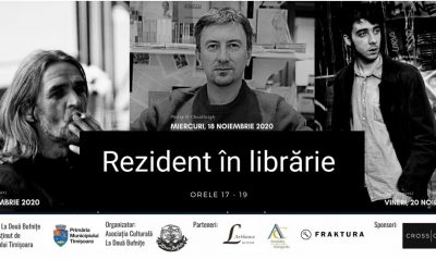 Rezident în librărie. Marin Mălaicu-Hondrari, Philip Ó Ceallaigh și Sven Popović se întâlnesc săptămâna viitoare cu cititorii din Timișoara