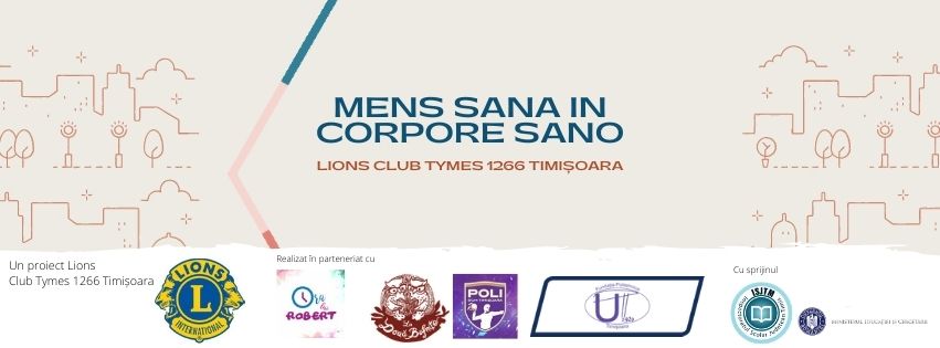 Un nou proiect  Lyons Club Tymes 1266 Timișoara, Mens sana in corpore sano, începe în luna decembrie