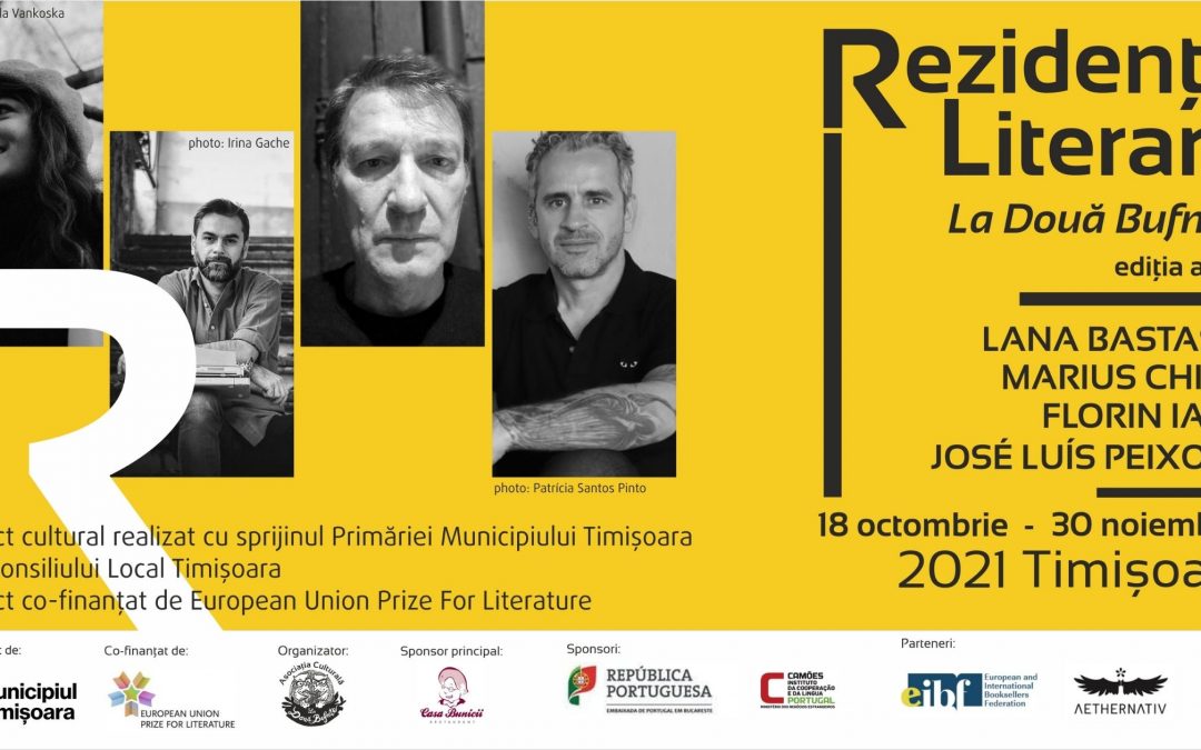 Lana Bastašić, José Luís Peixoto, Marius Chivu și Florin Iaru vin la Timișoara, pentru Rezidența Literară La Două Bufnițe